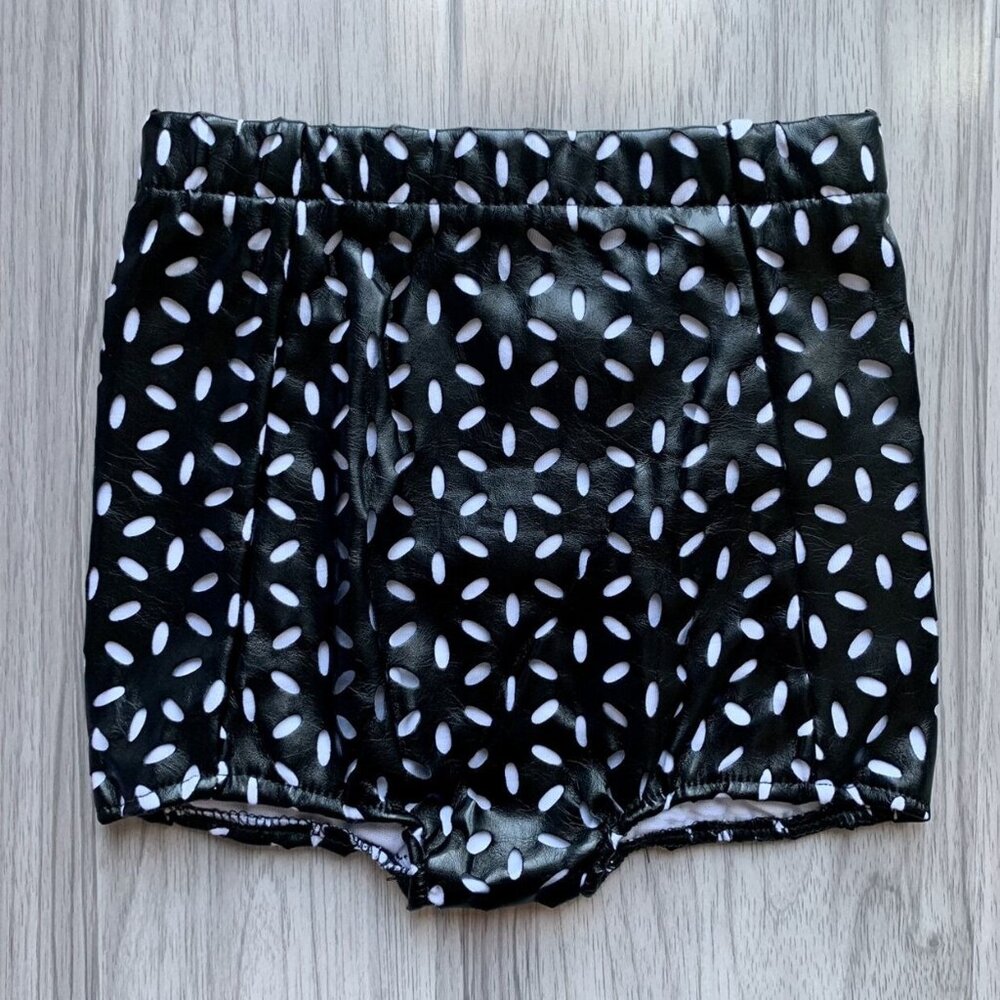 Duchess + Lion High Waist Pleather Shorties